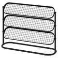 ÄLGANÄS shoe rack, black, 76x24x59 cm