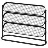 ÄLGANÄS shoe rack, black, 76x24x59 cm