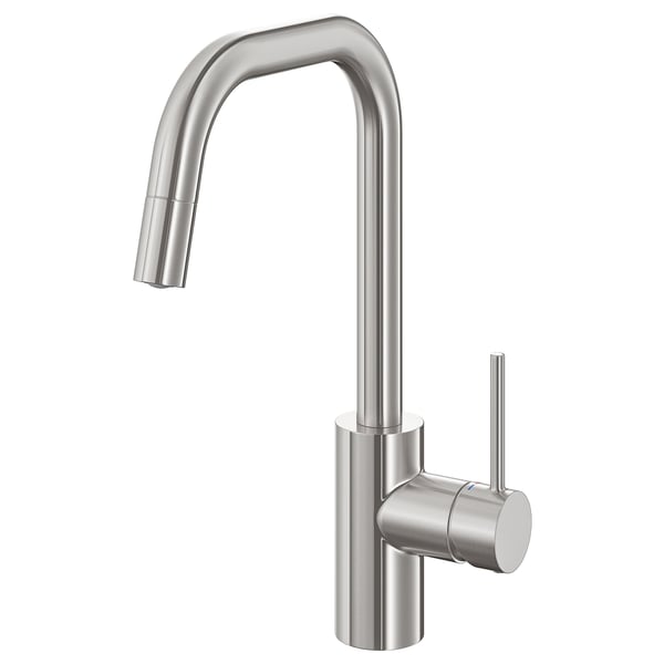 ÄLMAREN kitchen mixer tap w pull-out spout, stainless steel colour