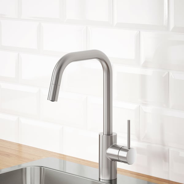 ÄLMAREN Mixer with removable shower - stainless steel color ,