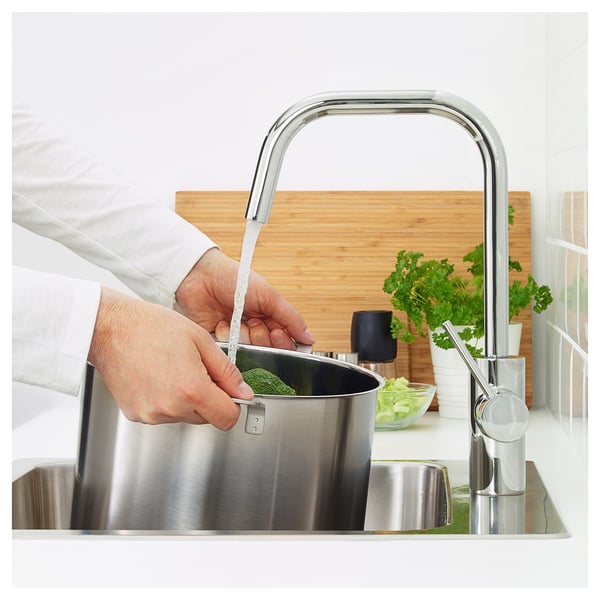 ÄLMAREN kitchen mixer tap, chrome-plated