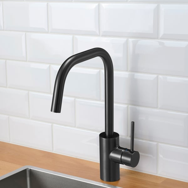 ÄLMAREN kitchen mixer tap, black