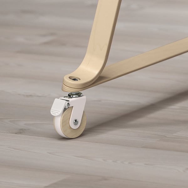 ÄLSKVÄRD bassinet with mattress, birch, 40x73 cm