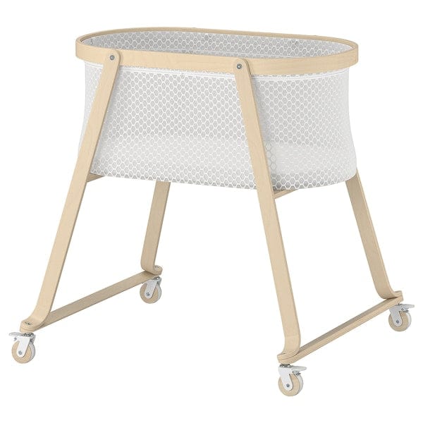 ÄLSKVÄRD - Cradle with mattress, birch,40x73 cm-695.560.06