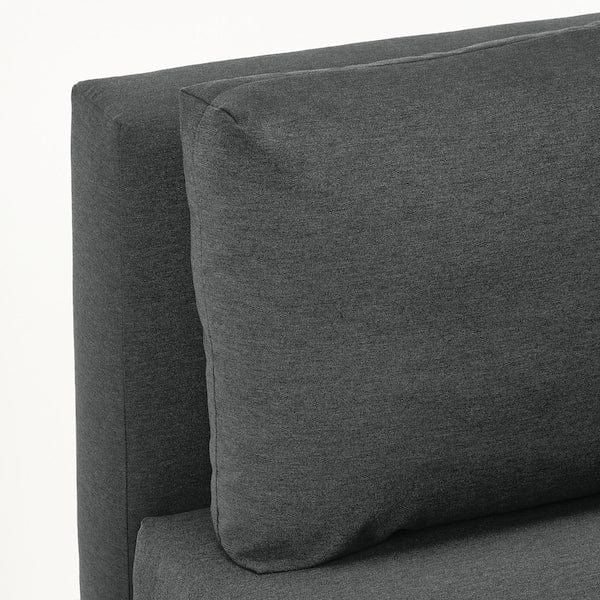 Ikea ÄLVDALEN - 3-seater sofa bed/chaise-longue, Knisa dark grey ,