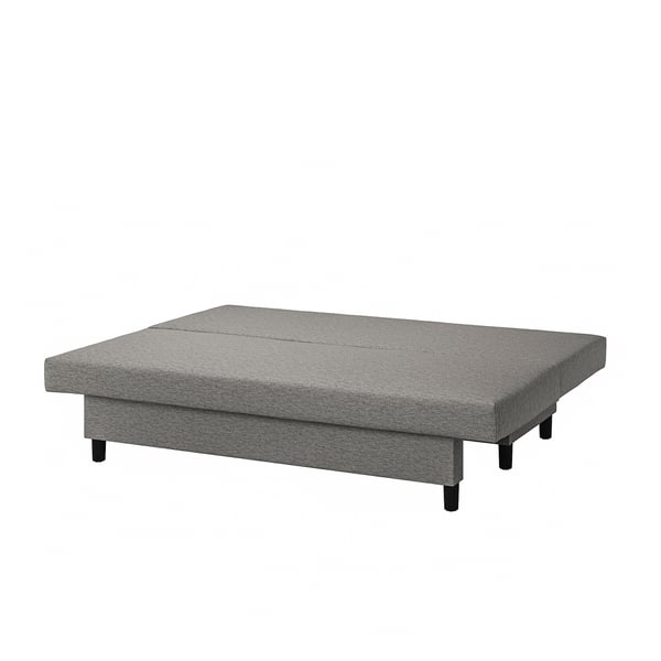 ÄLVDALEN - 3-seater sofa bed, Knisa grey-beige ,