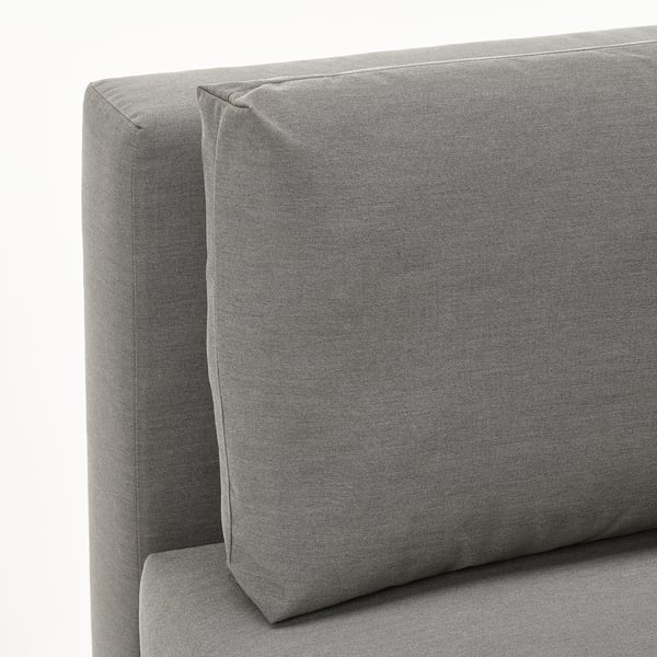 ÄLVDALEN - 3-seater sofa bed, Knisa grey-beige ,