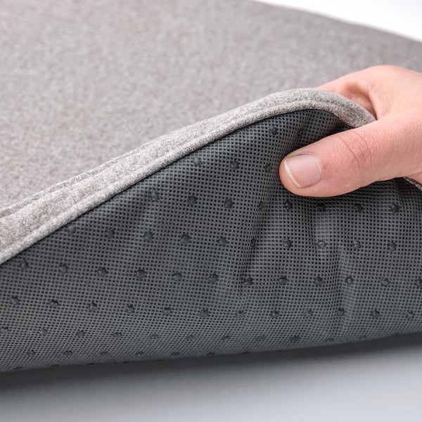 ÄLVGRÄSMAL chair pad, grey, 32.6/31.3x33x3 cm