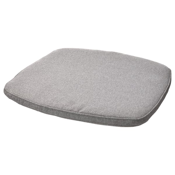 ÄLVGRÄSMAL chair pad, grey, 32.6/31.3x33x3 cm