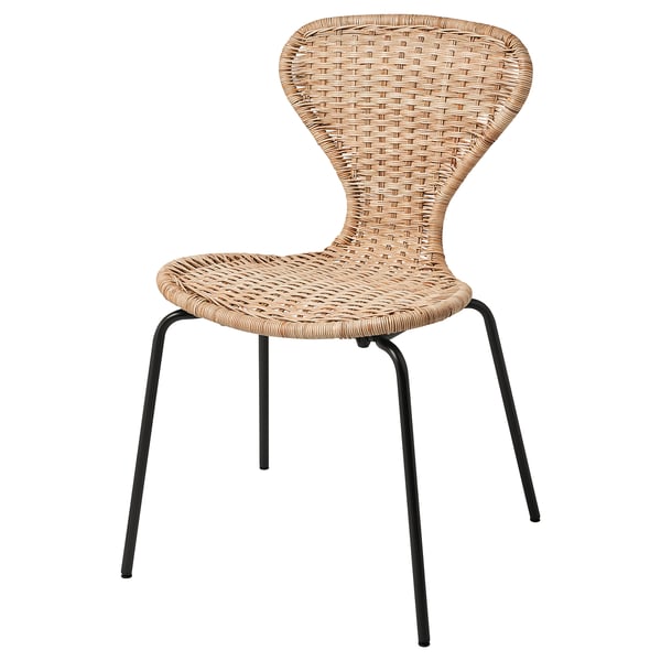 ÄLVSTA - Chair, handmade rattan/Sefast black