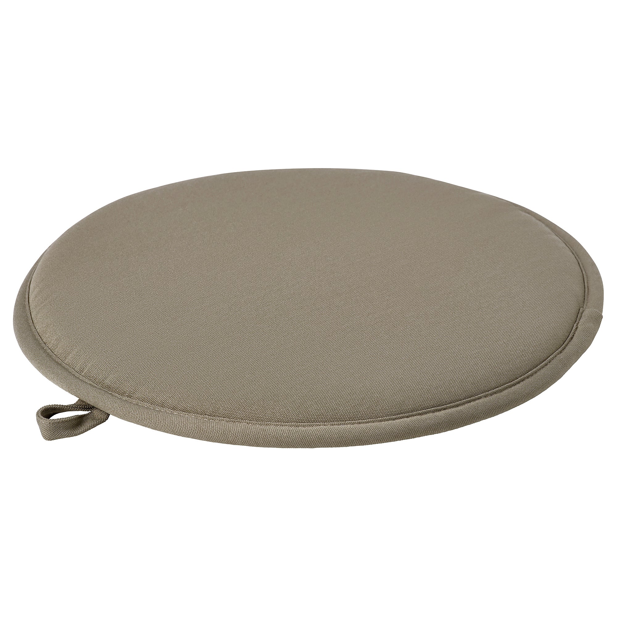 ÄNGSFRÄKEN chair pad, dark beige/in/outdoor, 36 cm