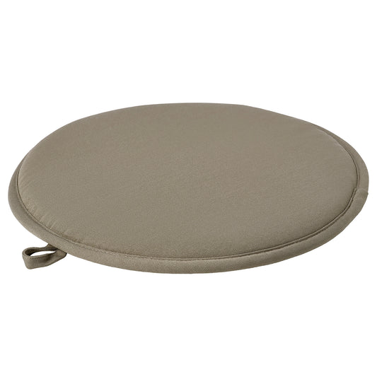 ÄNGSFRÄKEN chair pad, dark beige/in/outdoor, 36 cm