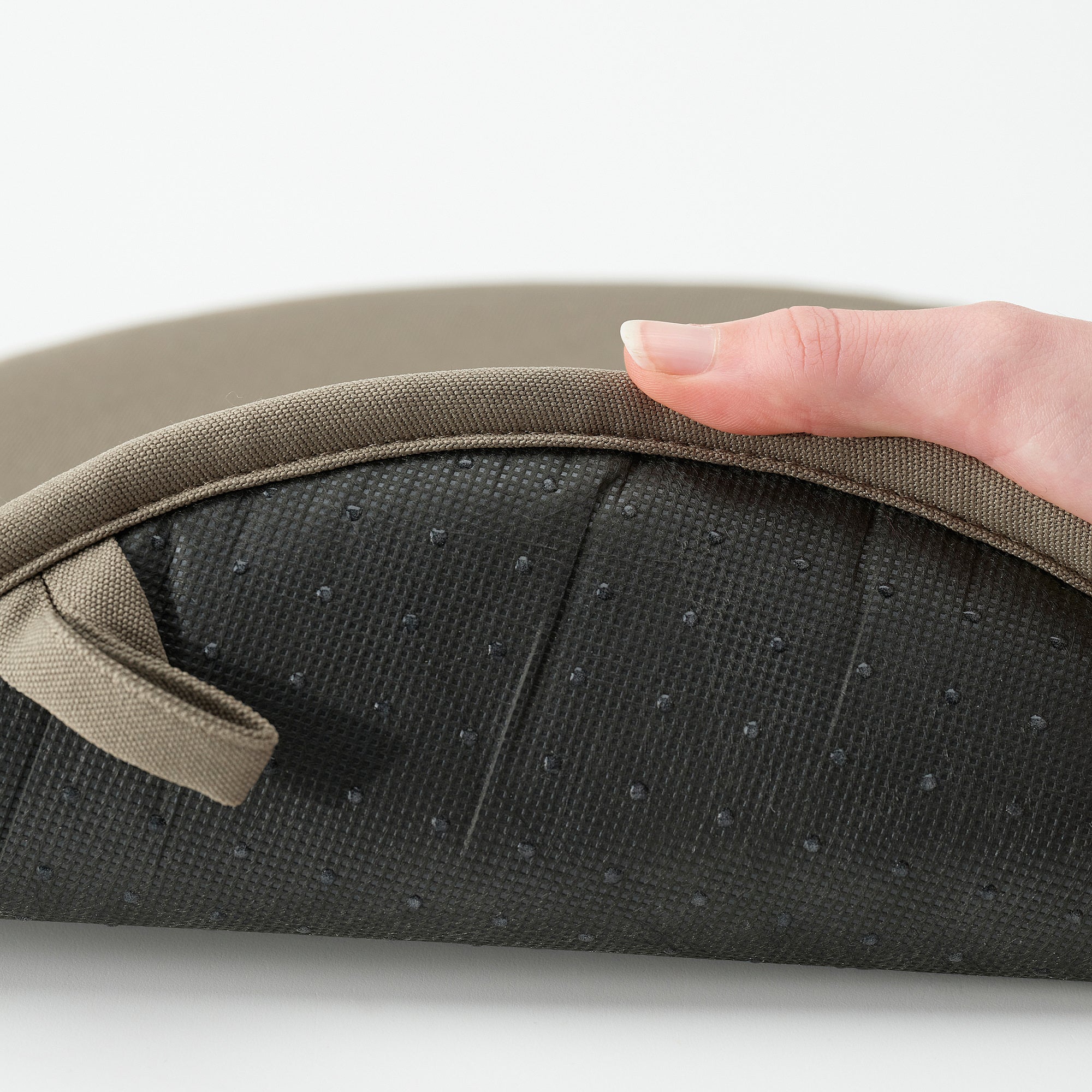 ÄNGSFRÄKEN chair pad, dark beige/in/outdoor, 36 cm