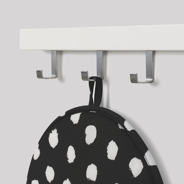 ÄNGSFRÄKEN - Chair cushion, black/white,36 cm