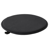 ÄNGSFRÄKEN chair pad, black/in/outdoor, 36 cm
