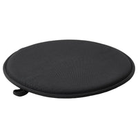 ÄNGSFRÄKEN chair pad, black/in/outdoor, 36 cm