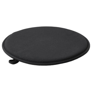ÄNGSFRÄKEN chair pad, black/in/outdoor, 36 cm