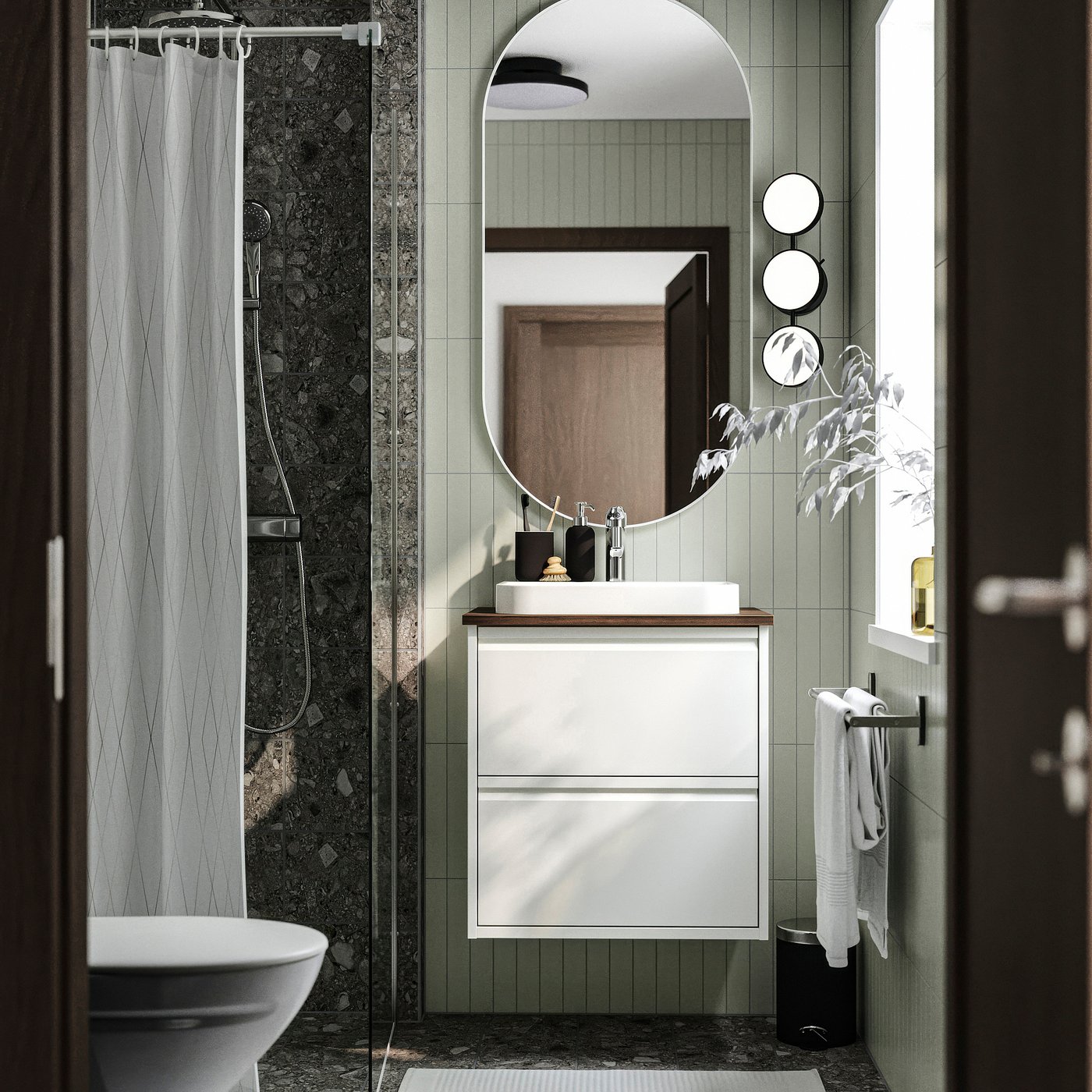 ÄNGSJÖN / BACKSJÖN wash-stnd w drawers/wash-basin, 62.0x70.8x49.0 cm