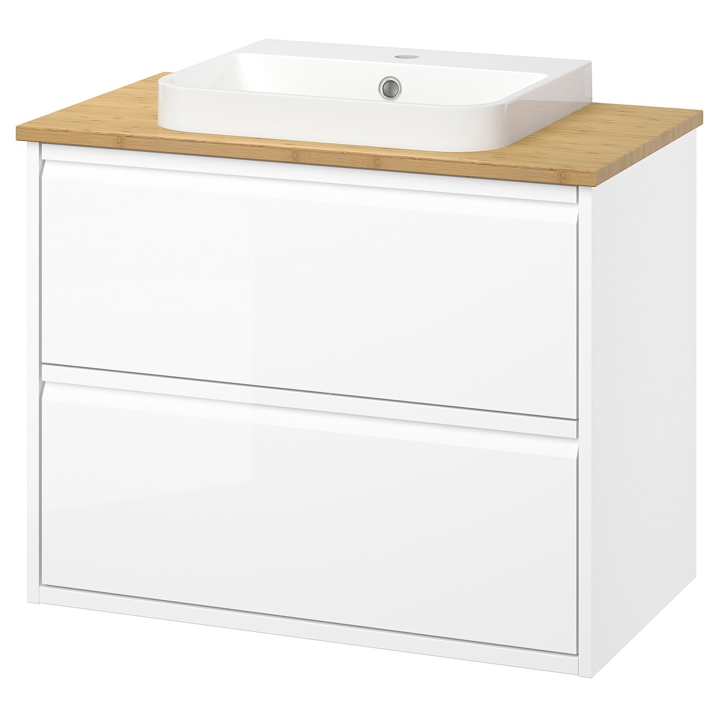 ÄNGSJÖN / BACKSJÖN wash-stnd w drawers/wash-basin, 82.0x70.8x49.0 cm