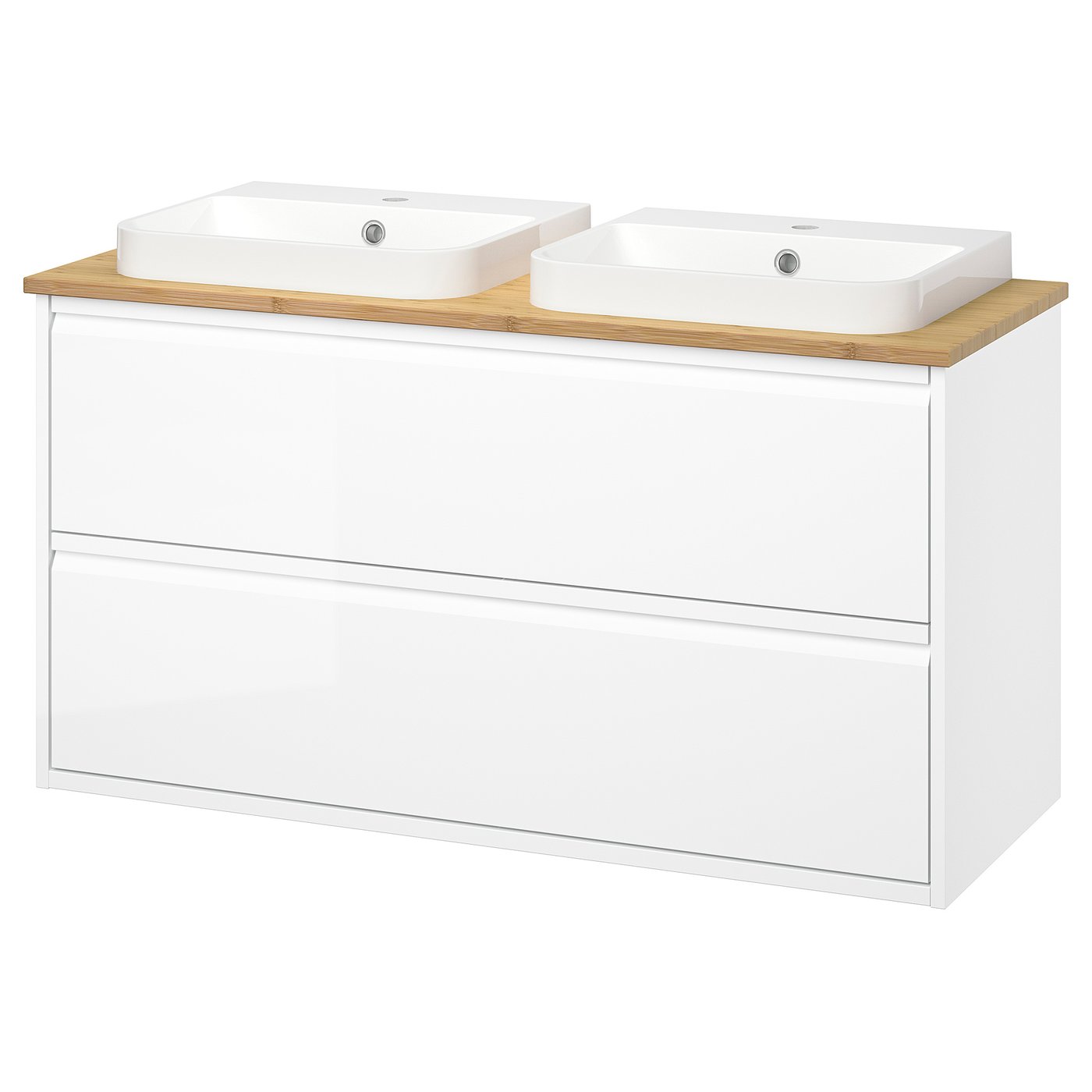 ÄNGSJÖN / BACKSJÖN wash-stnd w drawers/wash-basin, 122.0x70.8x49.0 cm