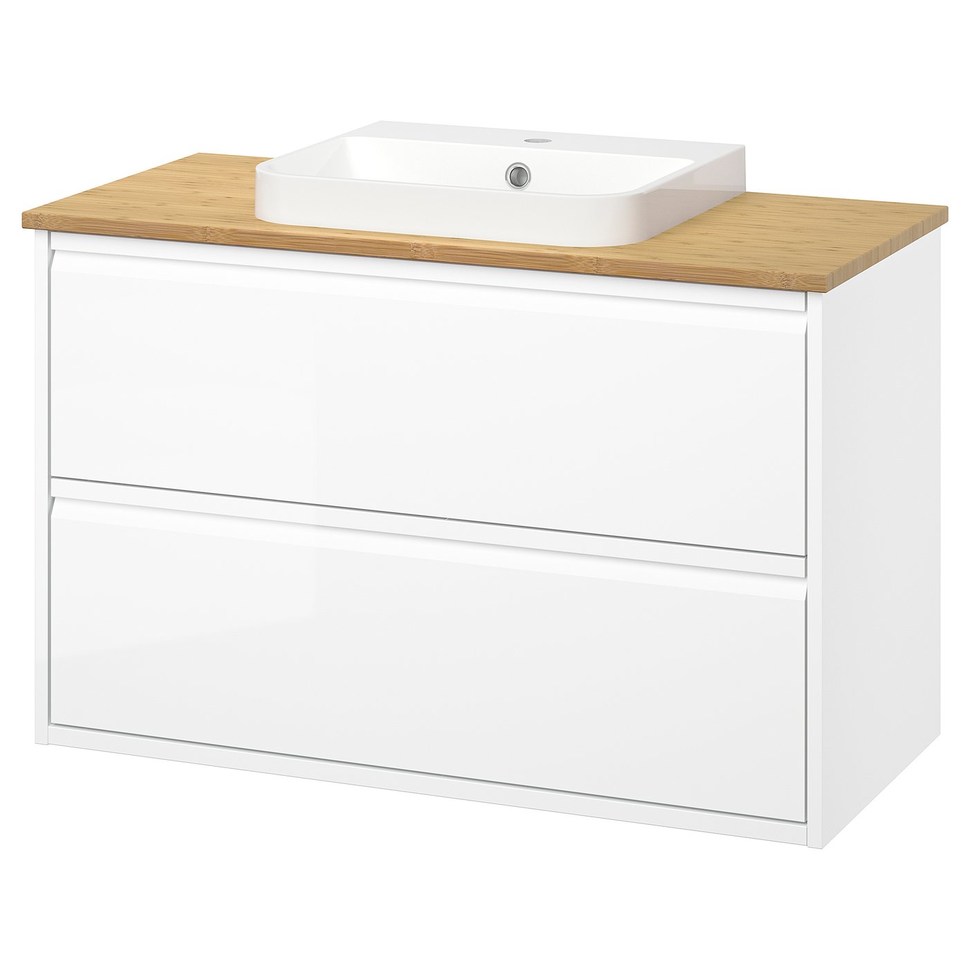 ÄNGSJÖN / BACKSJÖN wash-stnd w drawers/wash-basin, 102.0x70.8x49.0 cm