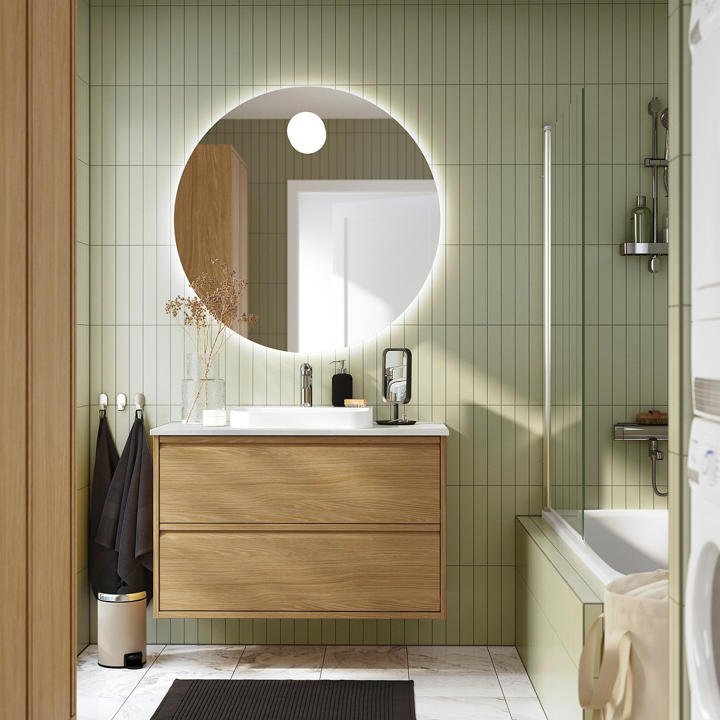 ÄNGSJÖN / BACKSJÖN wash-stnd w drawers/wash-basin, 102.0x70.8x49.0 cm