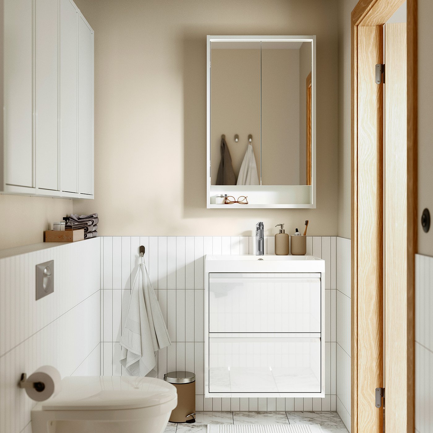 ÄNGSJÖN / BACKSJÖN wash-stnd w drawers/wash-basin, 60.2x68.8x47.5 cm