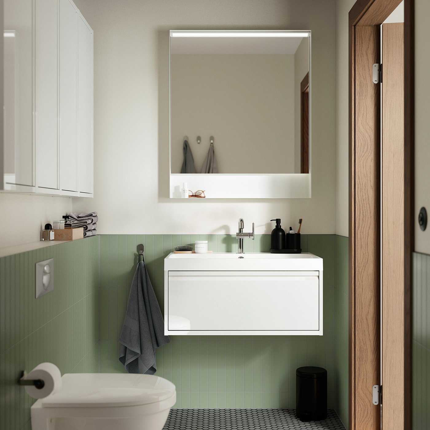ÄNGSJÖN / BACKSJÖN wash-stnd w drawer/wash-basin, 80.2x38.8x47.5 cm