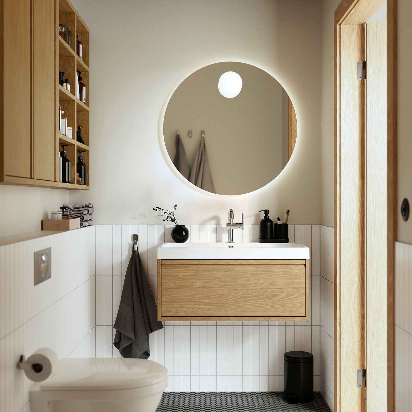 ÄNGSJÖN / BACKSJÖN wash-stnd w drawer/wash-basin, 80.2x38.8x47.5 cm
