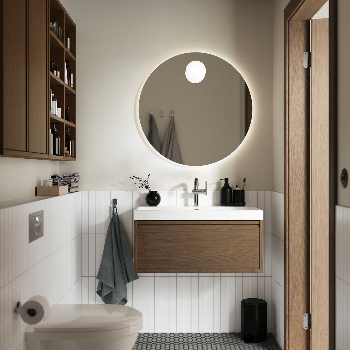 ÄNGSJÖN / BACKSJÖN wash-stnd w drawer/wash-basin, 80.2x38.8x47.5 cm