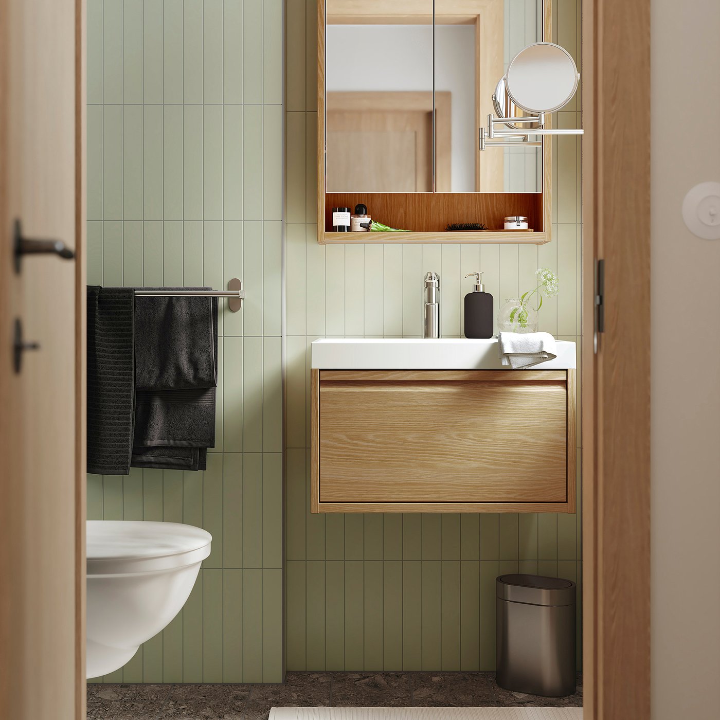 ÄNGSJÖN / BACKSJÖN wash-stnd w drawer/wash-basin, 60.2x38.8x47.5 cm