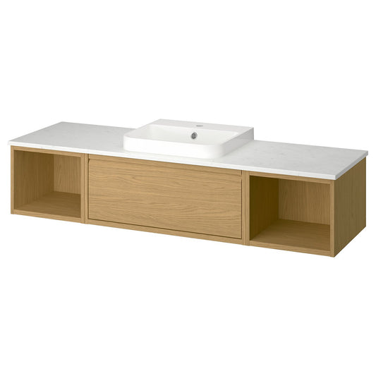 ÄNGSJÖN / BACKSJÖN wash-stand/wash-basins, 162x40.8x49 cm