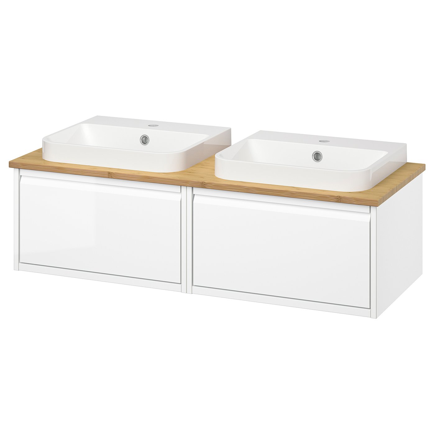 ÄNGSJÖN / BACKSJÖN wash-stand/wash-basins, 122.0x40.8x49.0 cm