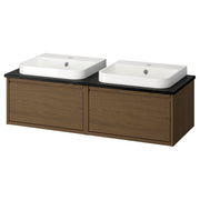 ÄNGSJÖN / BACKSJÖN wash-stand/wash-basins, 122.0x40.8x49.0 cm