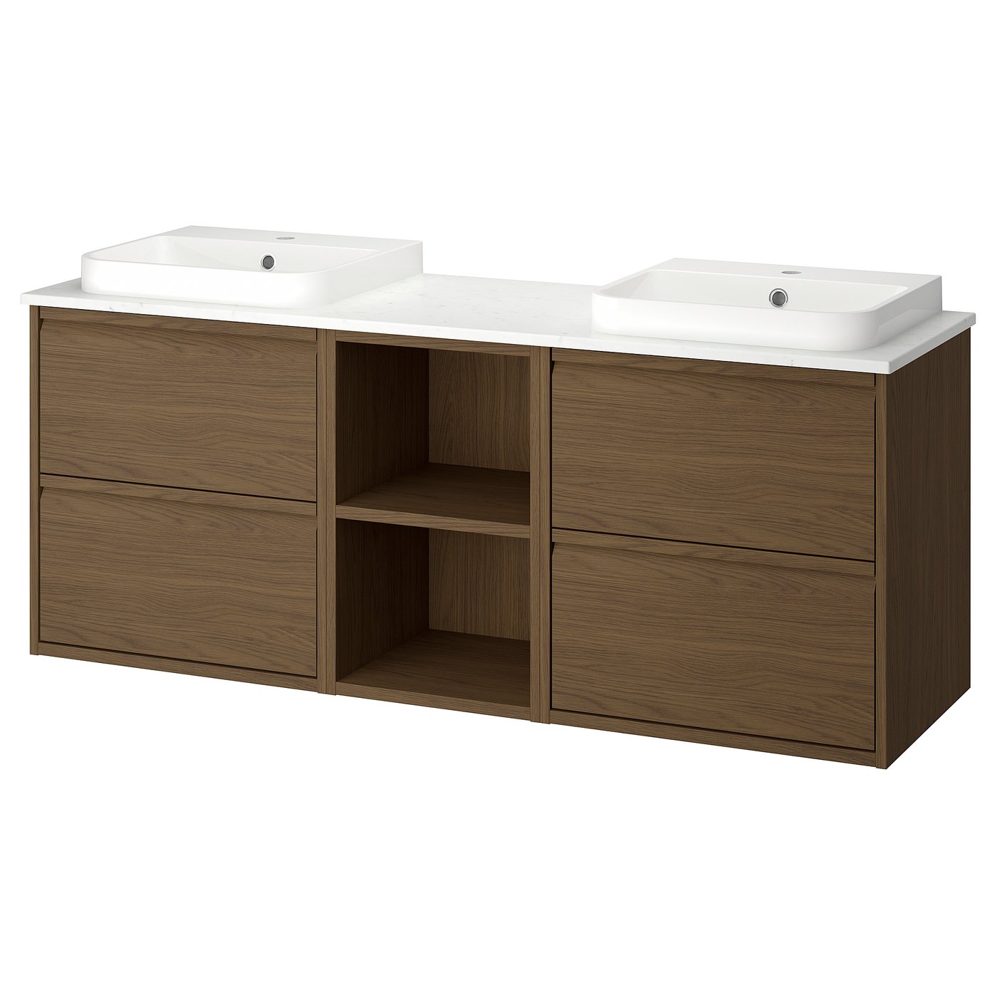 ÄNGSJÖN / BACKSJÖN wash-stand/wash-basins, 162x70.8x49 cm