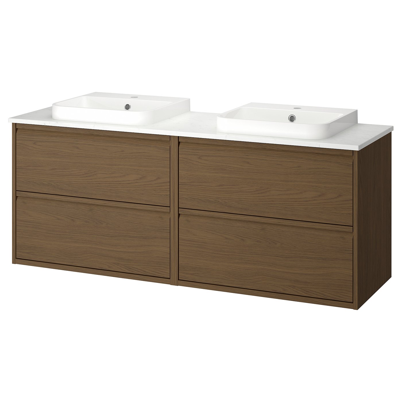 ÄNGSJÖN / BACKSJÖN wash-stand/wash-basins, 162x70.8x49 cm