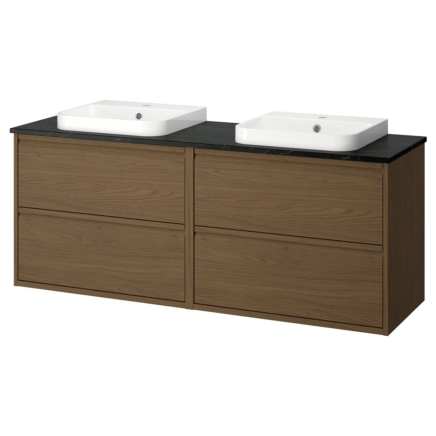 ÄNGSJÖN / BACKSJÖN wash-stand/wash-basins, 162x70.8x49 cm