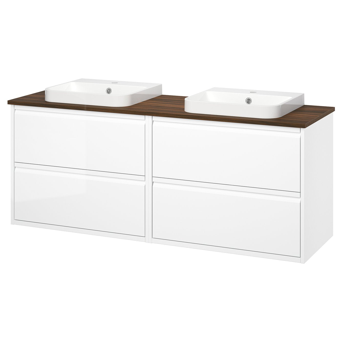 ÄNGSJÖN / BACKSJÖN wash-stand/wash-basins, 162x70.8x49 cm
