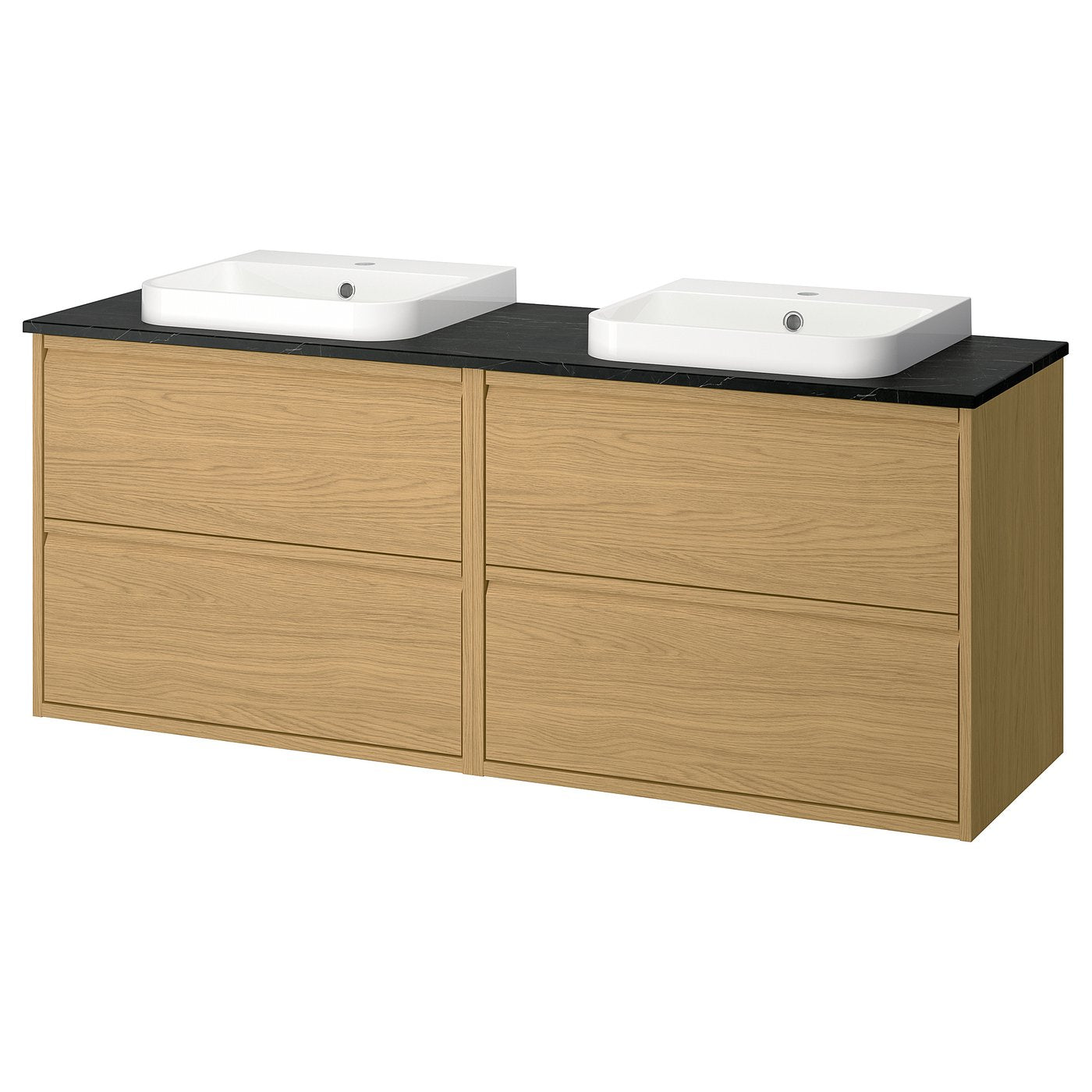 ÄNGSJÖN / BACKSJÖN wash-stand/wash-basins, 162x70.8x49 cm