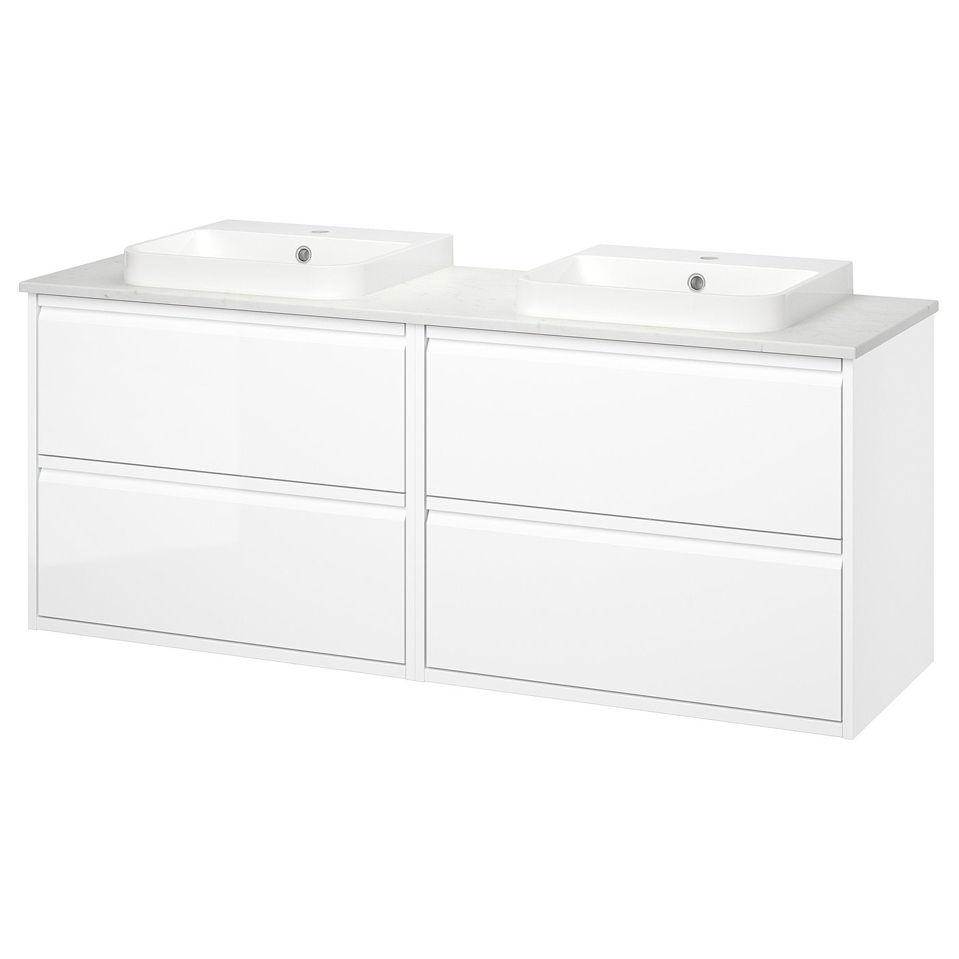 ÄNGSJÖN / BACKSJÖN wash-stand/wash-basins, 162x70.8x49 cm