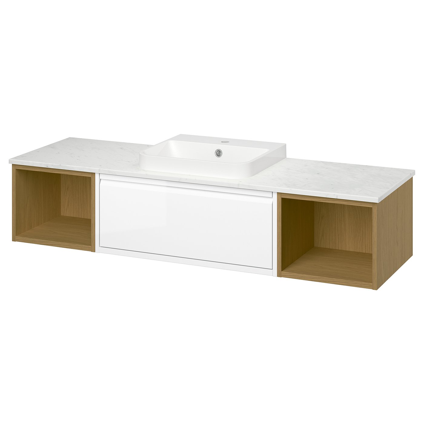 ÄNGSJÖN / BACKSJÖN wash-stand/wash-basins, 162x40.8x49 cm