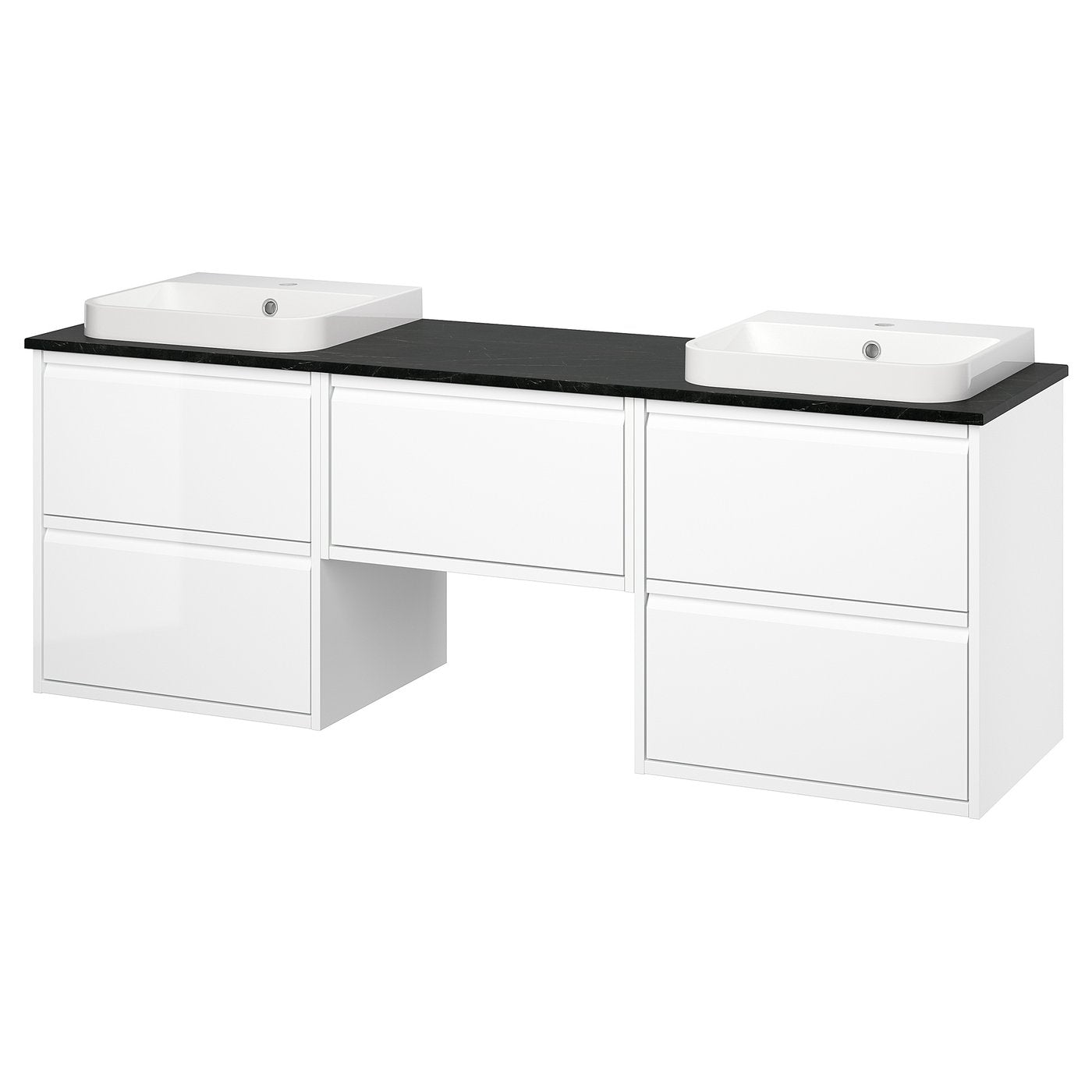 ÄNGSJÖN / BACKSJÖN wash-stand/wash-basins, 182.0x70.8x49.0 cm