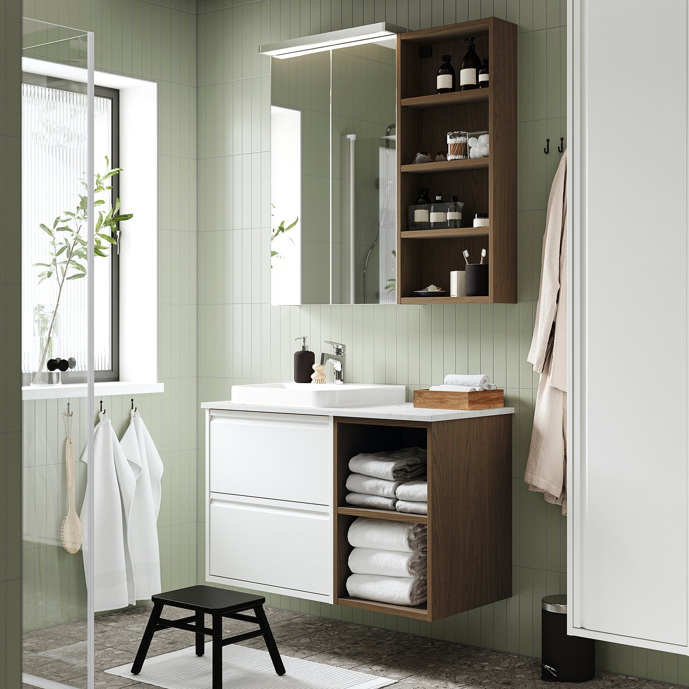 ÄNGSJÖN / BACKSJÖN wash-stand/wash-basin, 102.0x70.8x49.0 cm