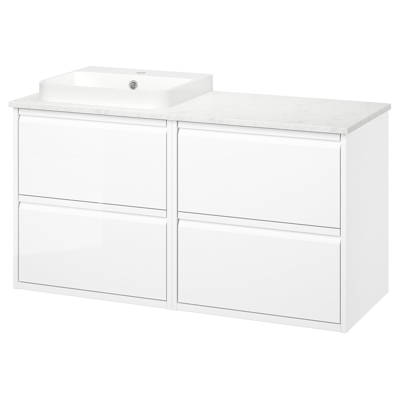 ÄNGSJÖN / BACKSJÖN wash-stand/wash-basin, 122.0x70.8x49.0 cm