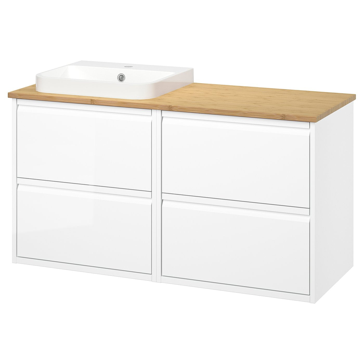 ÄNGSJÖN / BACKSJÖN wash-stand/wash-basin, 122.0x70.8x49.0 cm
