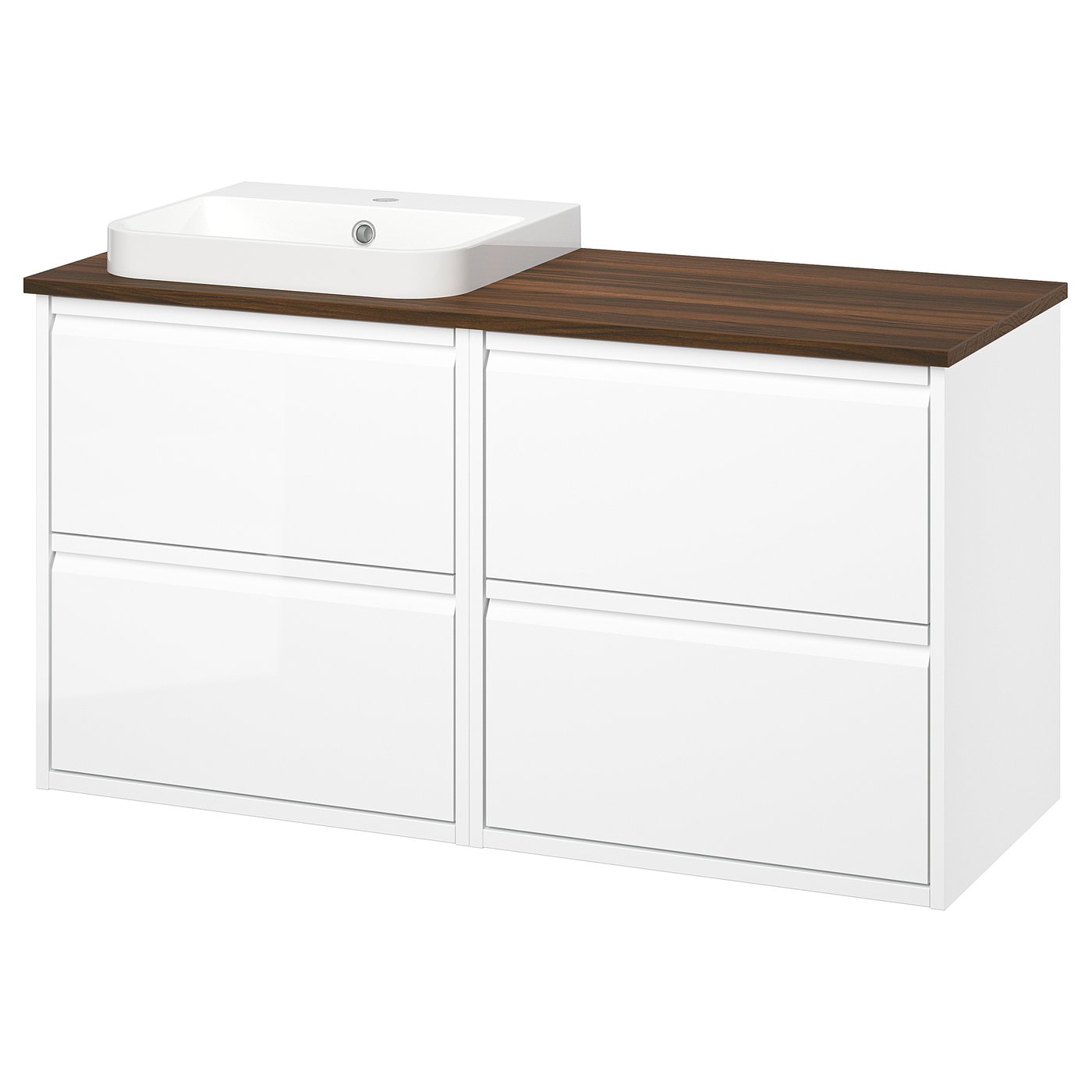 ÄNGSJÖN / BACKSJÖN wash-stand/wash-basin, 122.0x70.8x49.0 cm