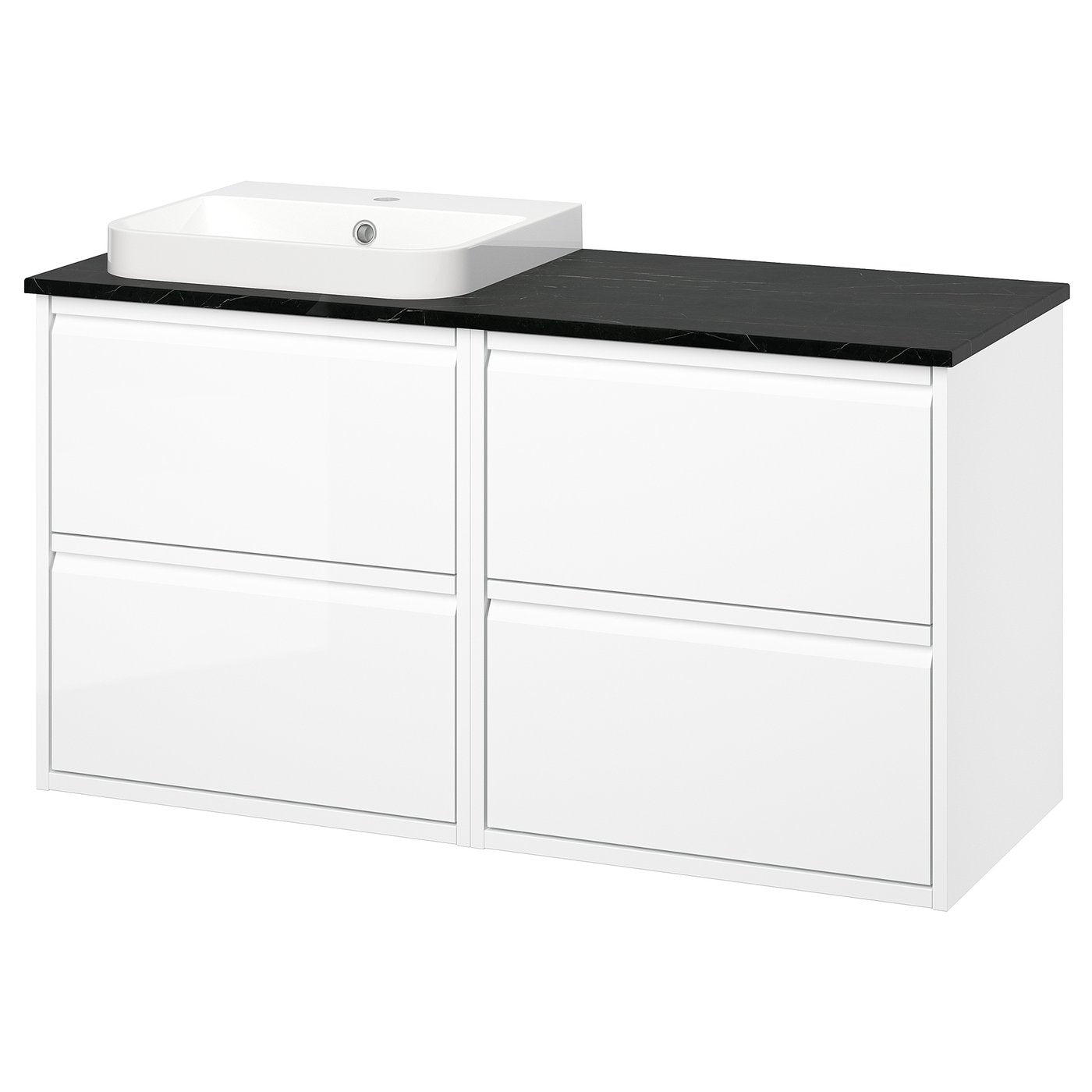 ÄNGSJÖN / BACKSJÖN wash-stand/wash-basin, 122.0x70.8x49.0 cm