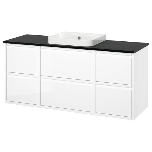 ÄNGSJÖN / BACKSJÖN wash-stand/wash-basin, 142.0x70.8x49.0 cm