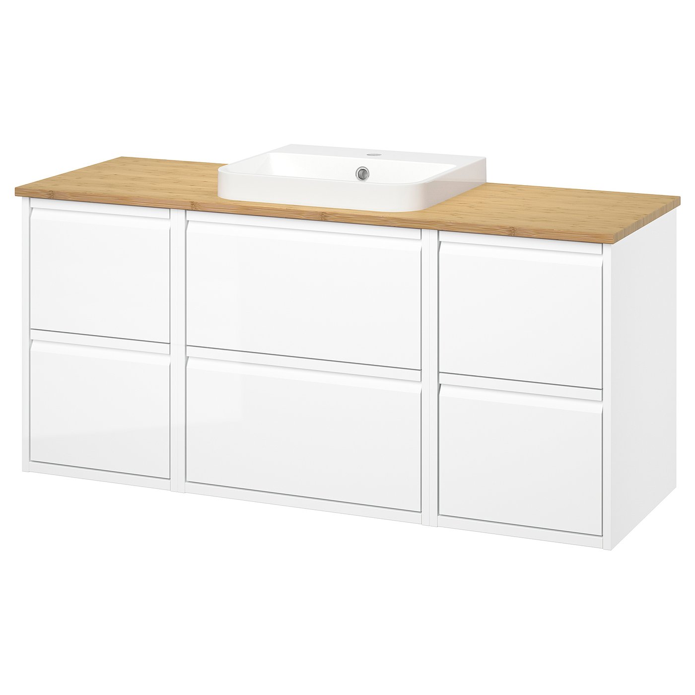 ÄNGSJÖN / BACKSJÖN wash-stand/wash-basin, 142.0x70.8x49.0 cm
