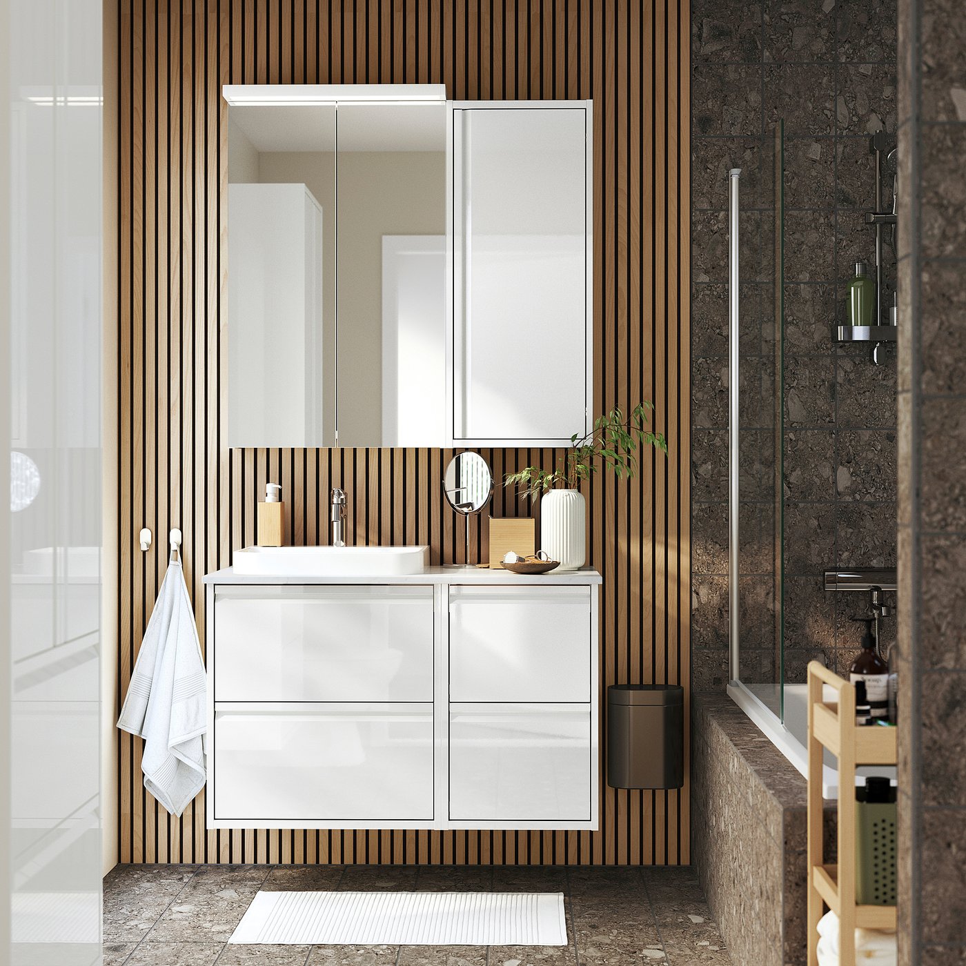 ÄNGSJÖN / BACKSJÖN wash-stand/wash-basin, 102.0x70.8x49.0 cm